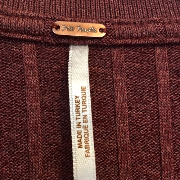 Free People 3/4 Sleeve Top - Picture 3 of 3